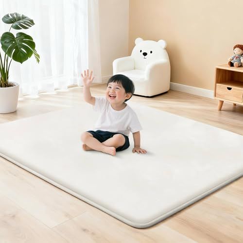 Huloosleep 極厚 プレイマット 厚手 3.5cm厚 防滑 防音 コーラルフリース 寝室 床暖房対応Y 8af01370