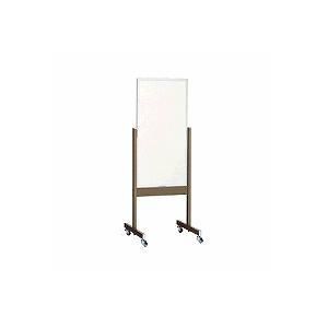 【新品・5営業日で発送】サンケーキコム ホワイトボード案内板 キャスター付 500×500×1350mm ホーロー製 WA-45 (2020196)