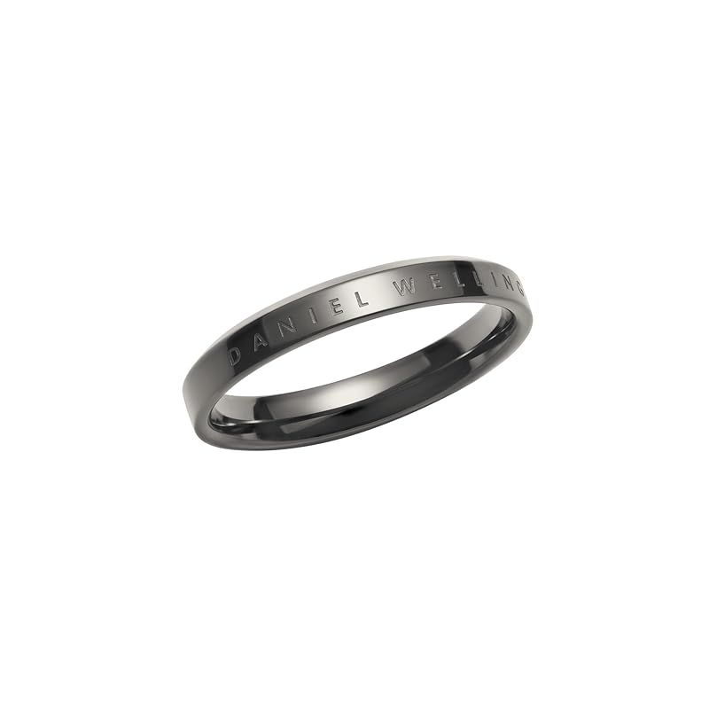 【公式ショップ/刻印入り/正規品】 ダニエルウェリントン Classic Ring Anthracite Grey クラシック リング スペースグレイ ペア指輪 金属アレルギー対応 メンズリング シンプル デラックス ジュエリー 贈り物 プレゼント