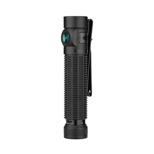 OLIGHT(オーライト) Baton 4 Pro led懐中電灯 小型 ハンディライト 充電式 強力 1600ルーメン 高輝度 登山用 IPX6防水 防災 停電対策 緊急用 耐衝撃 (ブラック)(沖縄・離島の方発送不可）) c8226f91