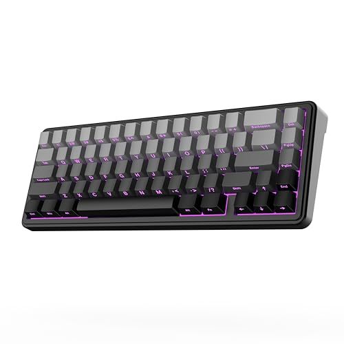 【新品】EPOMAKER x AULA F65 65%ワイヤレスメカニカルキーボード ホットスワップ対応ガスケットカスタムゲーミングキーボード 5層パッド RGBバックライト Bluetooth/2.4GHz/USB-C 潤滑済みリニアスイッ dd00a97e