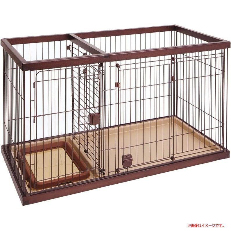 E5218◆未使用 ペティオ (Petio) トイレのしつけが出来る ドッグルームサークル ブラウン レギュラー 犬 猫 ドッグハウス ペットサークル ペットケージ プレイサークル ペット用品 W24757 12,540円