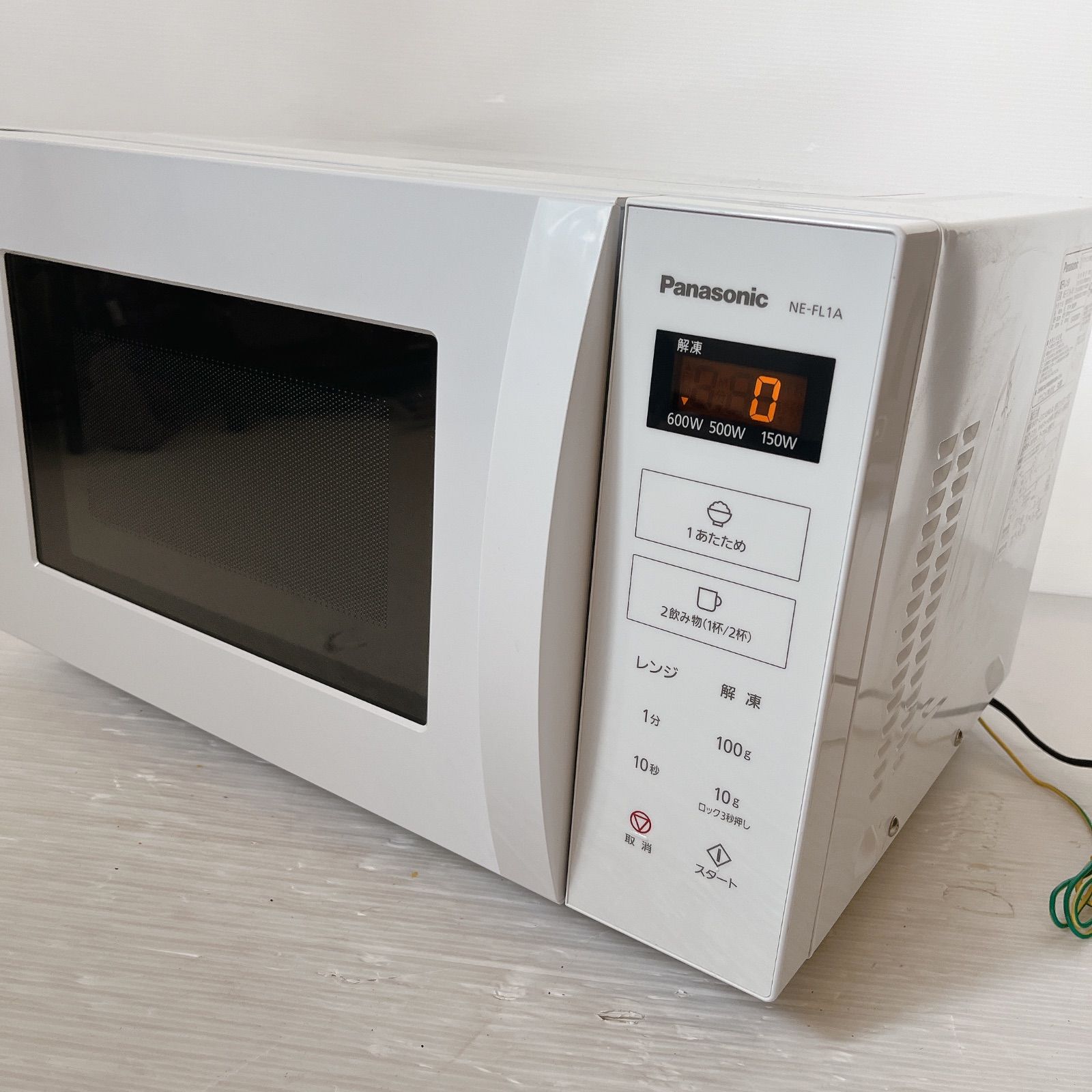 Panasonic NE-FL1A-W 電子レンジ #2225-0512-1 パナソニック フラット 