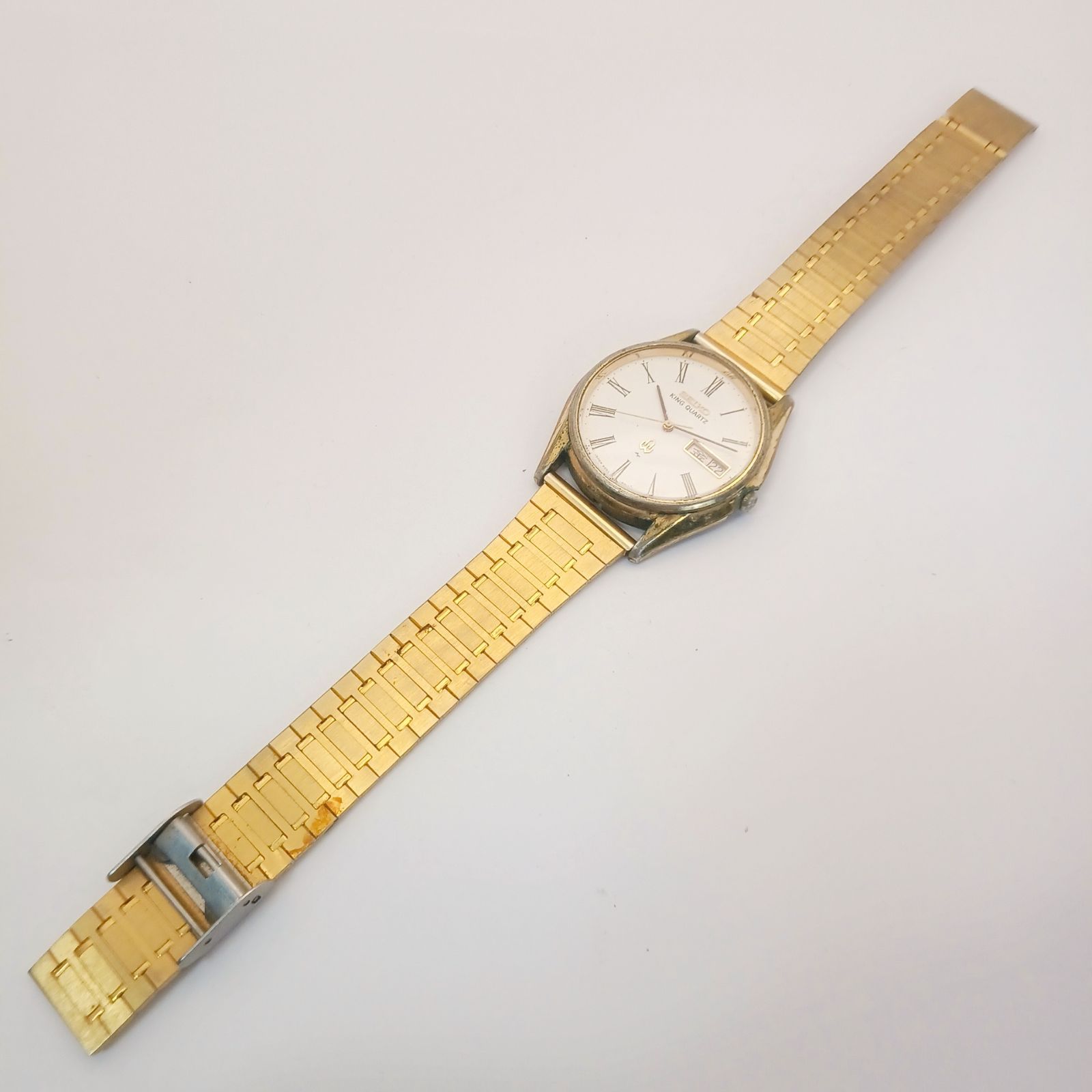 稼働 良品】0522-3 SEIKO KING QUARTZ セイコー キングクォーツ 5856