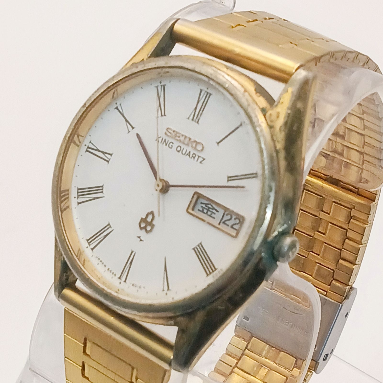 稼働 良品】0522-3 SEIKO KING QUARTZ セイコー キングクォーツ 5856