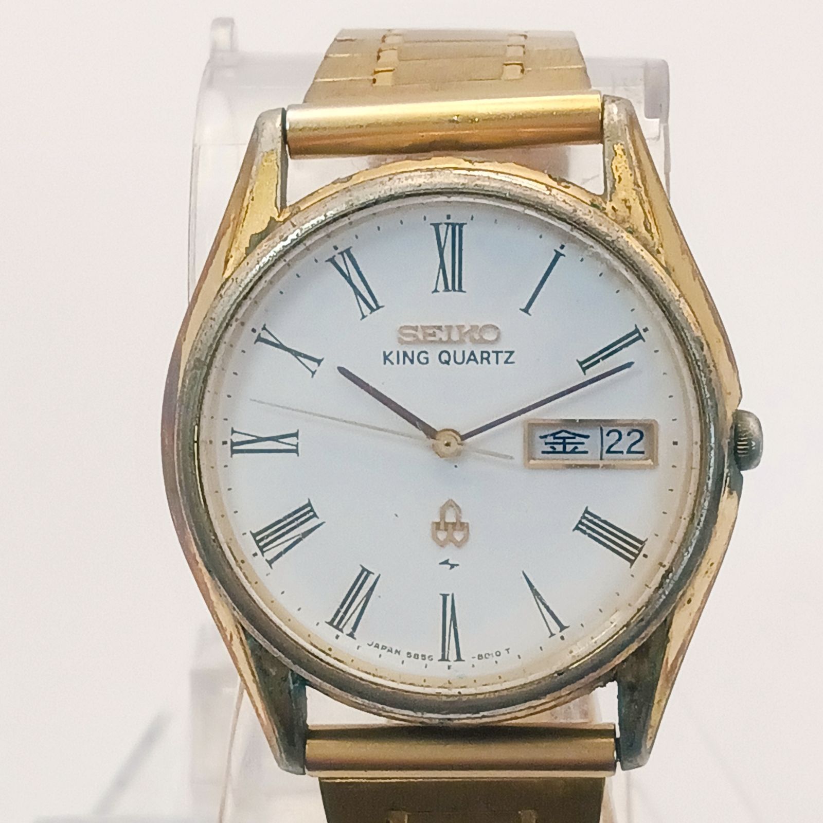 稼働 良品】0522-3 SEIKO KING QUARTZ セイコー キングクォーツ 5856