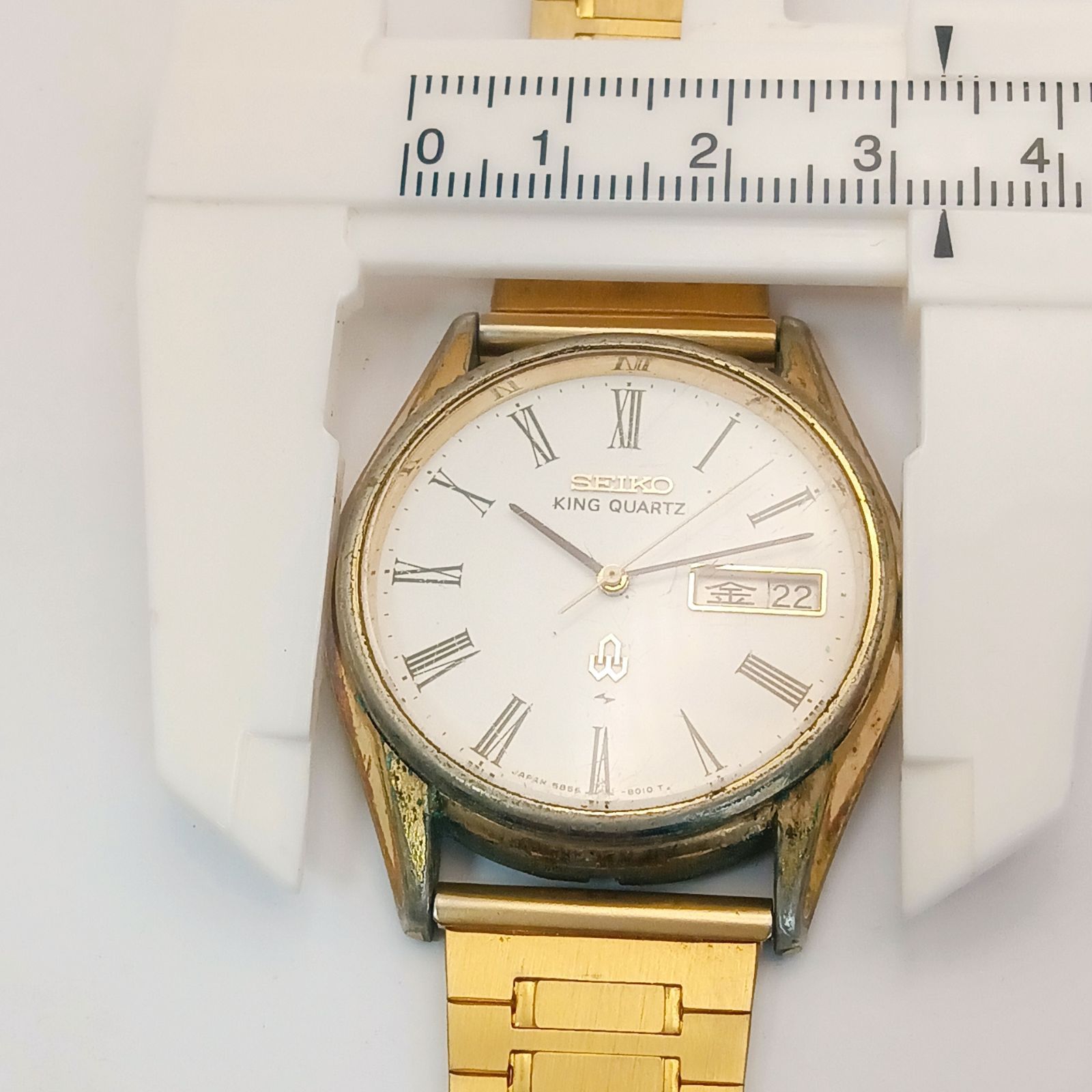 稼働 良品】0522-3 SEIKO KING QUARTZ セイコー キングクォーツ 5856
