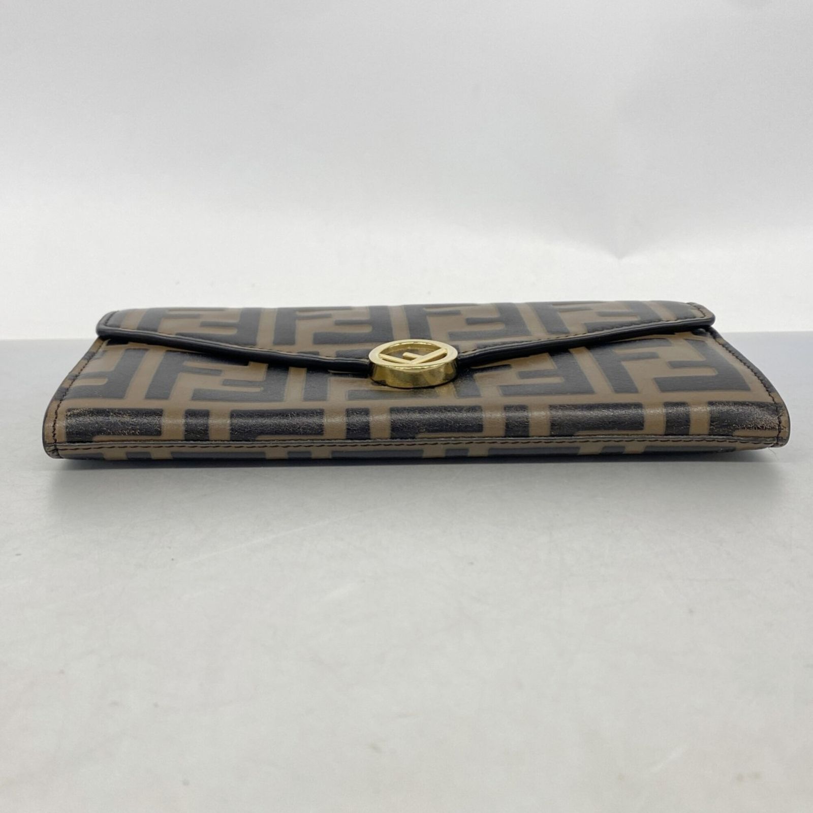 フェンディ(Fendi) フェンディ 長財布 ズッカ レザー ブラウン