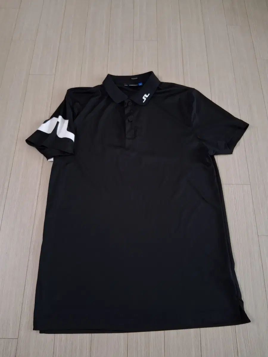 J.リンドバーグ ブラック 半袖 ポロTシャツ