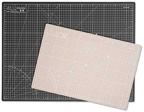 Elan カッターマット 手芸用品 両面仕様 A1 90 x 60cm ブラック&グレー カッティングマット 家庭用 業務用 カッティングマットas b4d2529a