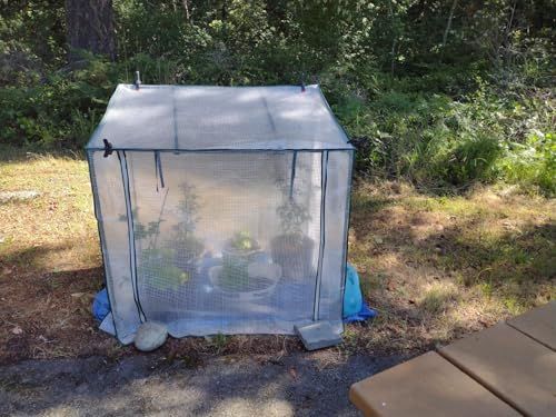 ビニールハウス ミニ温室 小型 120cm（長さ）×80cm（幅）×120cm（高さ）防寒カバー 植物 育苗 簡易温室 観葉植物 室外飼育 家庭菜園 温室棚as a648f8a8
