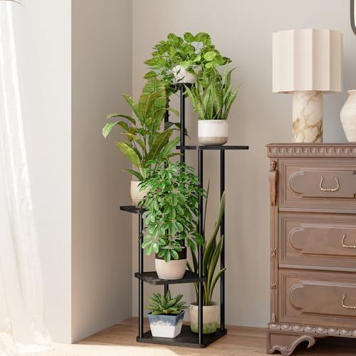 Bamworld フラワースタンド 室内 プランタースタンド 5段観葉植物 台 おしゃれ 植物 棚 植木鉢台 プランターラック リビング 寝室 ベランダ 黒as a88f2126 Bamworld フラワースタンド 室内 プランタースタンド 5段観葉植物 台 おしゃれ 植物 棚 植木鉢台 プランターラック リビング 寝室 ベランダ 黒as a88f2126