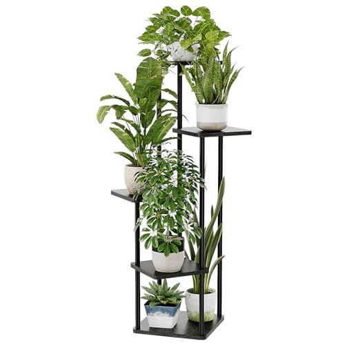 Bamworld フラワースタンド 室内 プランタースタンド 5段観葉植物 台 おしゃれ 植物 棚 植木鉢台 プランターラック リビング 寝室 ベランダ 黒as a88f2126 Bamworld フラワースタンド 室内 プランタースタンド 5段観葉植物 台 おしゃれ 植物 棚 植木鉢台 プランターラック リビング 寝室 ベランダ 黒as a88f2126