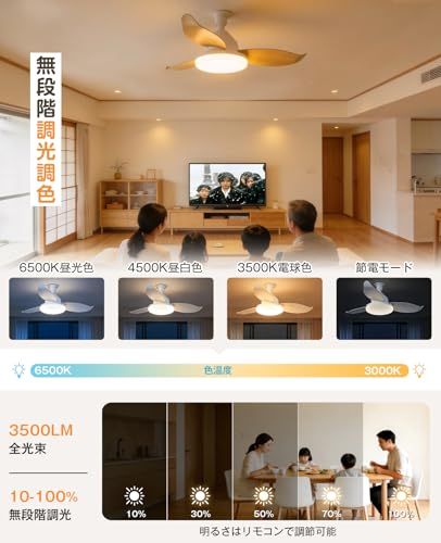 【新品】TENKOO&YOU シーリングファンライト LED 【特許登録済み・3重のセーフティ構造】Φ63.5cm 正逆回転 大風量 38W 3500LM ファン付き照明 DCモーター 静音 調光調色 壁スイッチメモリー機能 タイマー 軽量 fa1074e9 【新品】TENKOO&YOU シーリングファンライト LED 【特許登録済み・3重のセーフティ構造】Φ63.5cm 正逆回転 大風量 38W 3500LM ファン付き照明 DCモーター 静音 調光調色 壁スイッチメモリー機能 タイマー 軽量 fa1074e9