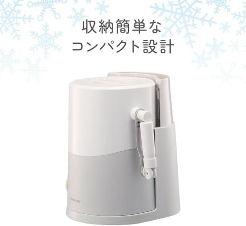 【新品】【製氷カップ4個増量】手動ふわふわとろ雪かき氷器 ライトグレー IS-TY-B5GY | 刃の高さ調節機能付 レシピ・お手入れ部ブラシ付 | ドウシシャ 966c6194