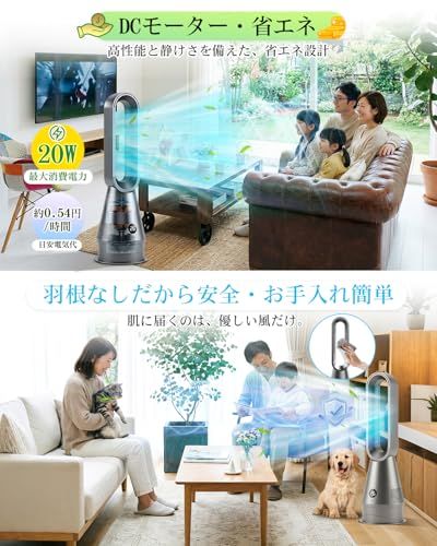 【新品】タワーファン【2026革新冷暖兼用・1台6役・羽根なし扇風機・上下左右角度調節】タワー扇風機 10段階冷風&3段階温風 DCモーター 空気清浄機 強風・お休みモード タイマー メモリー 転倒OFF LEDディスプレ ECO恒温 強力 4041dbcf