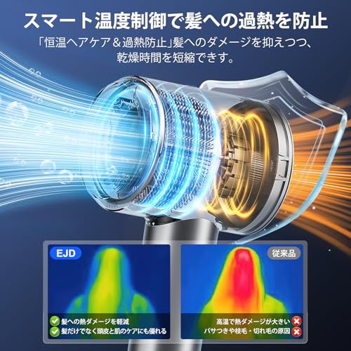 【新品】ドライヤー【年末新登場!15s超高速&美髪&大風量】ヘアドライヤー 8億高濃度マイナスイオン LEDディスプレイ 恒温ヘアケア ブラシレスDCモーター 軽量ドライヤー NTC温度制御システム 温冷リズム&2段階風量調整 スマートメモリ fabe8127 【新品】ドライヤー【年末新登場!15s超高速&美髪&大風量】ヘアドライヤー 8億高濃度マイナスイオン LEDディスプレイ 恒温ヘアケア ブラシレスDCモーター 軽量ドライヤー NTC温度制御システム 温冷リズム&2段階風量調整 スマートメモリ fabe8127