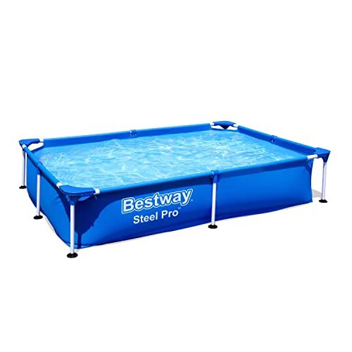 【新品】Bestway 56401 Rectangular Frame Pool ベストウェイ マイファースト フレイム 221cm レクタングラ フレームプール 長方形 プール 幅 2.21M 高さ43cm 154ee598