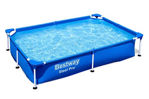 【新品】Bestway 56401 Rectangular Frame Pool ベストウェイ マイファースト フレイム 221cm レクタングラ フレームプール 長方形 プール 幅 2.21M 高さ43cm 154ee598