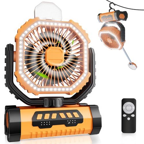 【新品】キャンプ扇風機 20000mAh 大容量 自動首振り 最大46時間連続使用 アウトドア 卓上扇風機 充電式 吊り下げ式 強風4段階調節 リモコン・タイマー機能付き 静音DCモーター LEDライト搭載 ・卓上両用 小型サーキュレーター ecf20e38 【新品】キャンプ扇風機 20000mAh 大容量 自動首振り 最大46時間連続使用 アウトドア 卓上扇風機 充電式 吊り下げ式 強風4段階調節 リモコン・タイマー機能付き 静音DCモーター LEDライト搭載 ・卓上両用 小型サーキュレーター ecf20e38