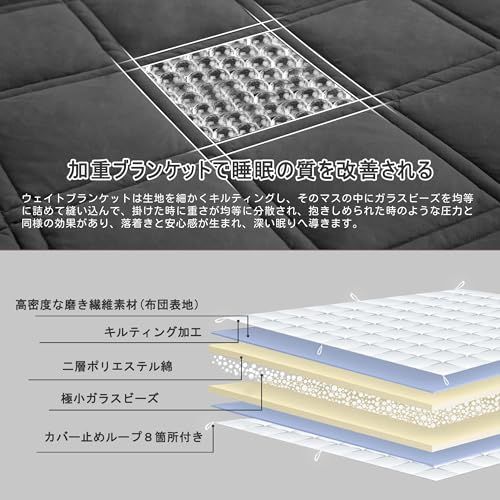 【新品】Winthome ウェイトブランケット 加重ブランケット 重力毛布 TV話題 人気 重い布団 適度な重さ 不眠症対策 睡眠改善 ストレス解消 年中使える 丸洗い可能(150*200CM 5kg) 15a32a48 【新品】Winthome ウェイトブランケット 加重ブランケット 重力毛布 TV話題 人気 重い布団 適度な重さ 不眠症対策 睡眠改善 ストレス解消 年中使える 丸洗い可能(150*200CM 5kg) 15a32a48