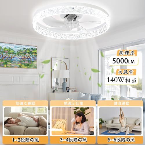 【新品】シーリングライト ファン付き 【明るい?節電に?省工ネ】リキコキリ LED シーリングファンライト 6-10畳 58W 5,000ml 照明器具 天井ファンライト 扇風機 無階段調色?調光タイプ 常夜灯付き 昼光色 昼白色 電球色 6 375d065e