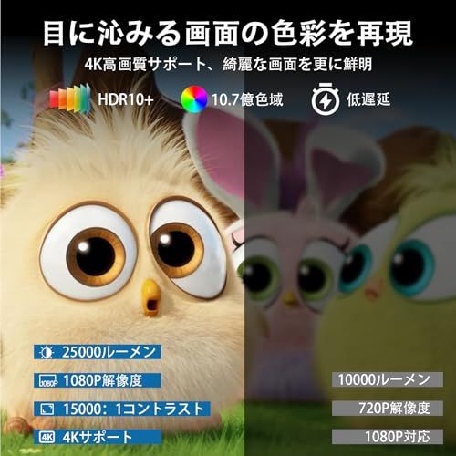 【新品】プロジエクター 家庭用【Android TV搭載・電動フォーカス・自動台形補正・270°回転】 小型 1080P 天井投影 静音 4K対応 25000LM ホームプロジェクター Bluetooth5.4 HiFiスピーカー内蔵 Wif bd371bd2 【新品】プロジエクター 家庭用【Android TV搭載・電動フォーカス・自動台形補正・270°回転】 小型 1080P 天井投影 静音 4K対応 25000LM ホームプロジェクター Bluetooth5.4 HiFiスピーカー内蔵 Wif bd371bd2
