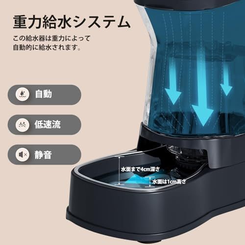 Gardner Pet 犬猫用 自動給水器 3.85L 大容量【ステンレス製ボウル + 交換不要フィルター】 ペットウォーターディスペンサー 小型犬 大型犬 子犬 猫用 宝石カットのクリアデザインで上品 水飲みボウル 給水器 BPAフリー お 0b778d90