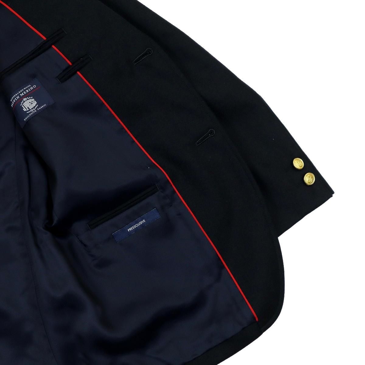 S3814】【美品】【金釦】J.PRESS PEPPIN MERINO ジェイプレス ぺ
