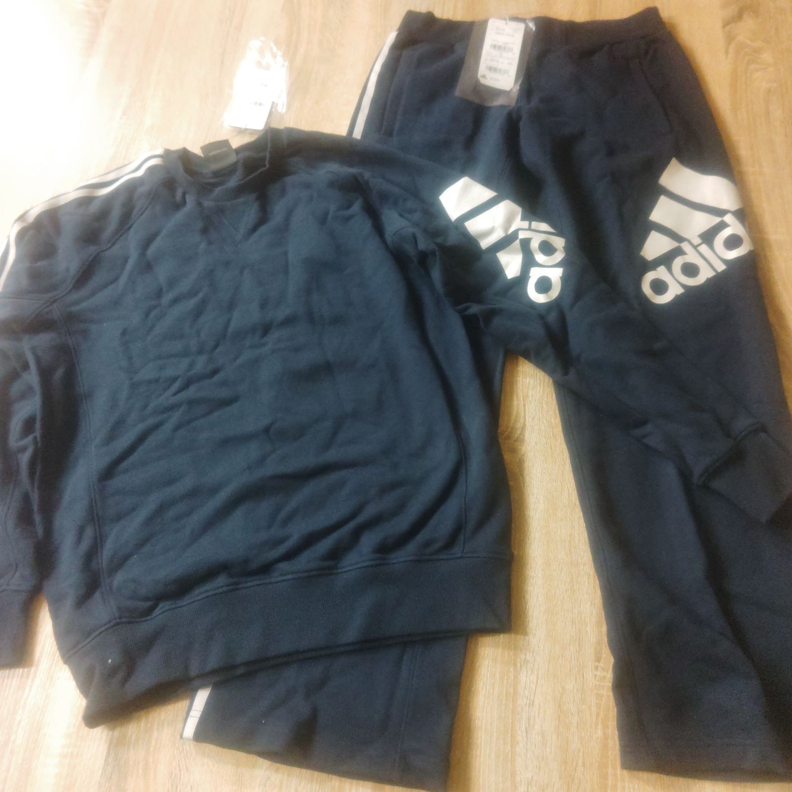 adidas アディダス 上下セット L 未使用 タグ付き - メルカリ