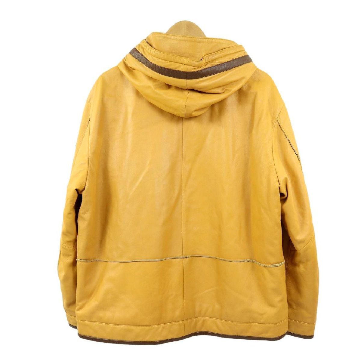 S3815】【美品】【羊革】SINA COVA シナコバ レザージャケット フード