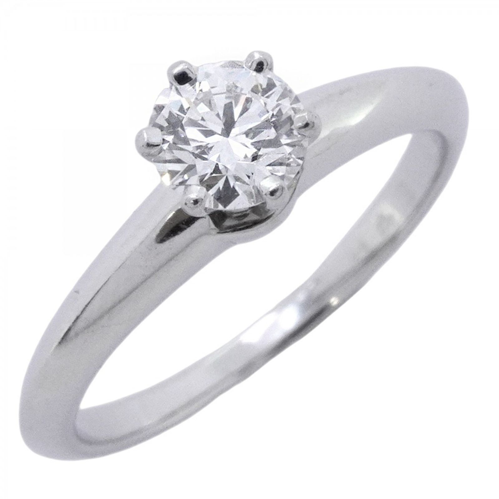 ティファニー(Tiffany) ティファニー リング ソリティア 1PD Pt950 プラチナ ダイヤモンド 0.41ct 10.5号レディース
