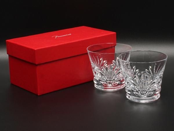 美品 バカラ イヤータンブラー ロックグラス 2点セット ペア 2024 ルテシア Baccarat