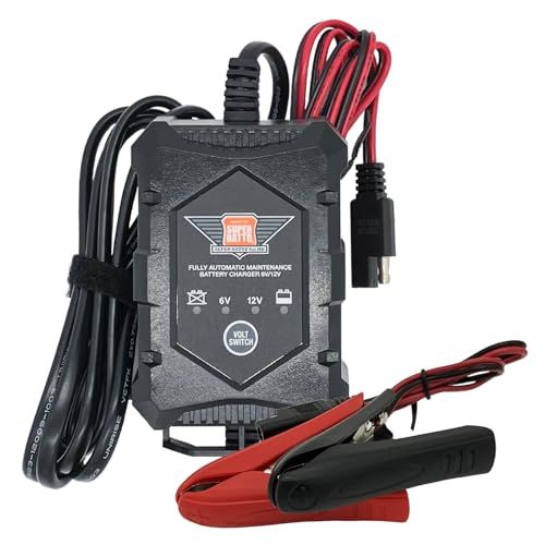 ハーレー専用バッテリー充電器（6V/12V切替式）【サルフェーション 除去機能】シンプル操作】 【自動電圧調整】トリクル 充電 機能で 冬の間もつけっぱなしOK！(沖縄・離島の方不可) 6acbd8a6