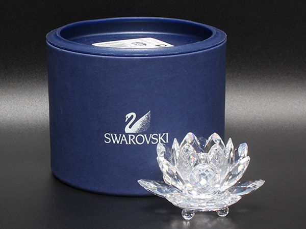 スワロフスキー キャンドル スタンド 睡蓮 ☆美品☆ SWAROVSKI