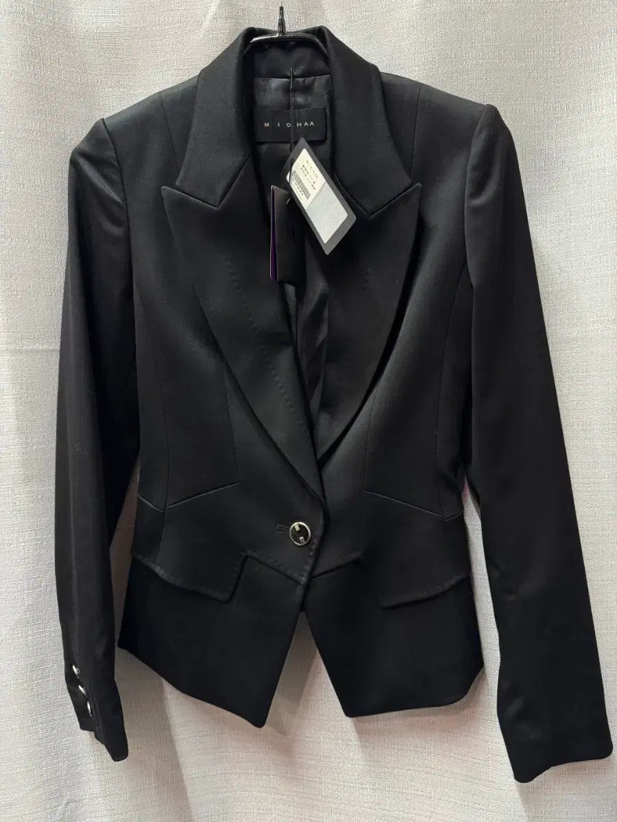 ミシャ 定価50 チュール付き ウールシルク ジャケット (44-痩せ55)