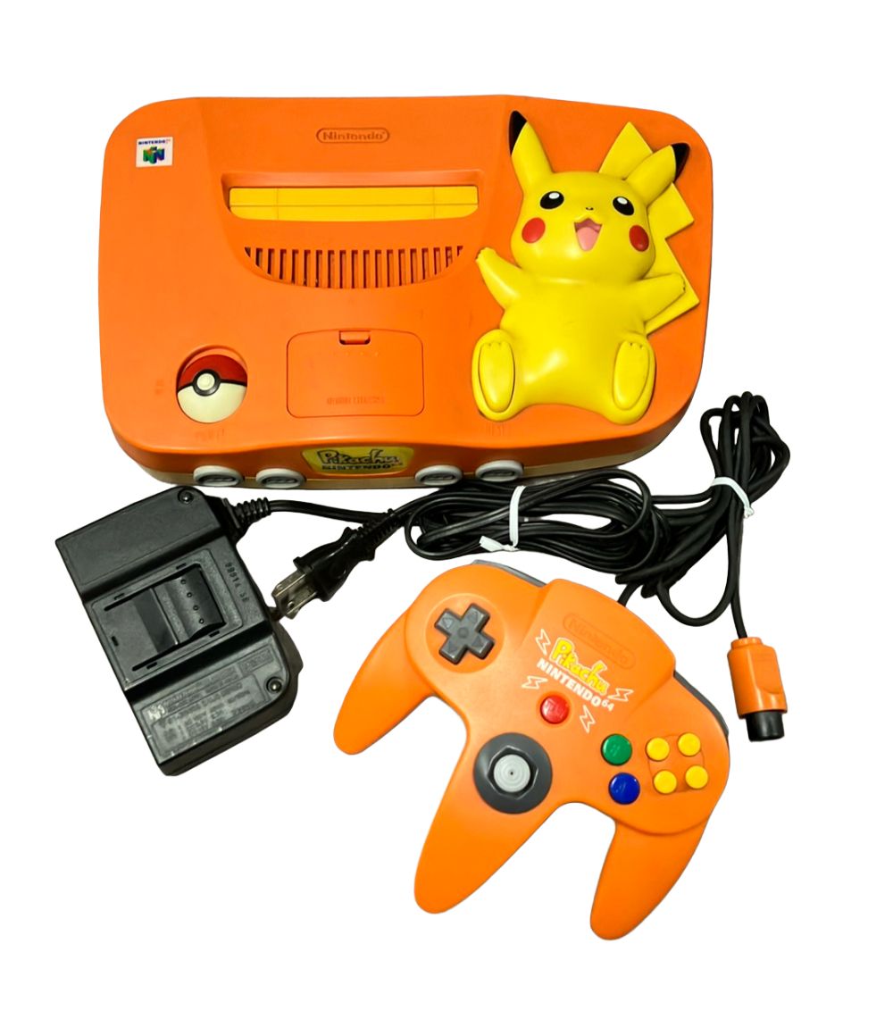 訳あり ニンテンドー ピカチュウ NINTENDO64 オレンジ&イエロー ゲームハード
