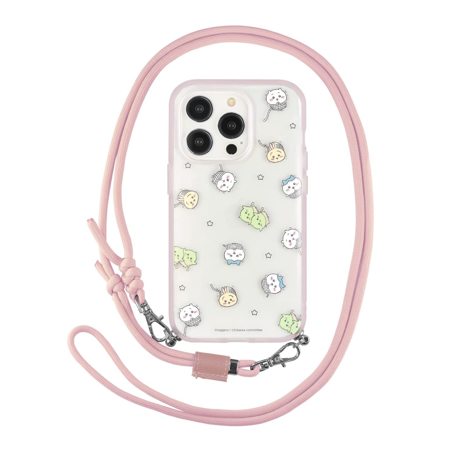 新品 グルマンディーズ(Gourmandise) ちいかわ IIIIfit Loop iPhone 14 Pro / 13 Pro (6.1インチ) 対応 ケース 総柄 CK-19C