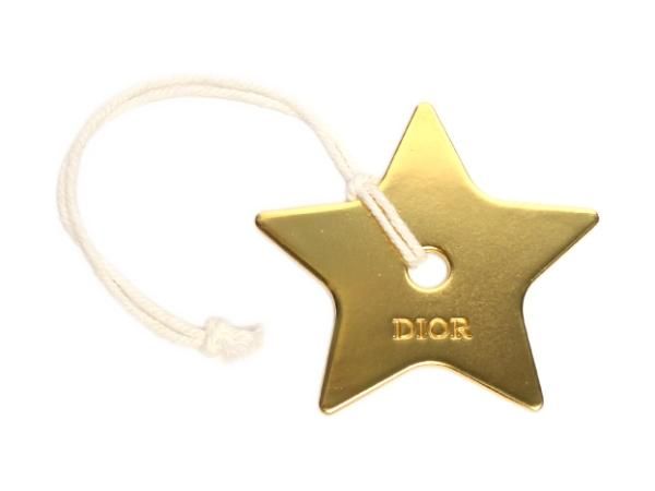 美品 クリスチャンディオール オーナメント チャーム スター ゴールド