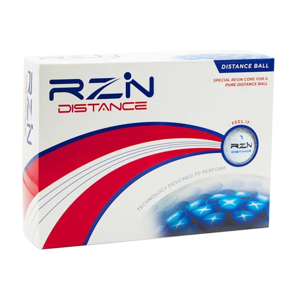 新品 RZN レジンゴルフ ゴルフボール 3ピース DISTANCE ディスタンス 1ダース(12個入り) 日本正規流通品 白