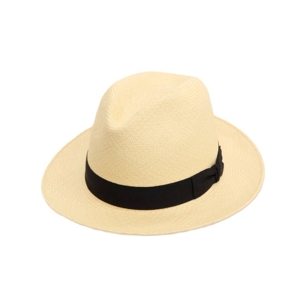 【中古】ヘレンカミンスキー HELEN KAMINSKI 中折れ パナマハット 帽子 ベージュ【サイズLARGE】【メンズ】