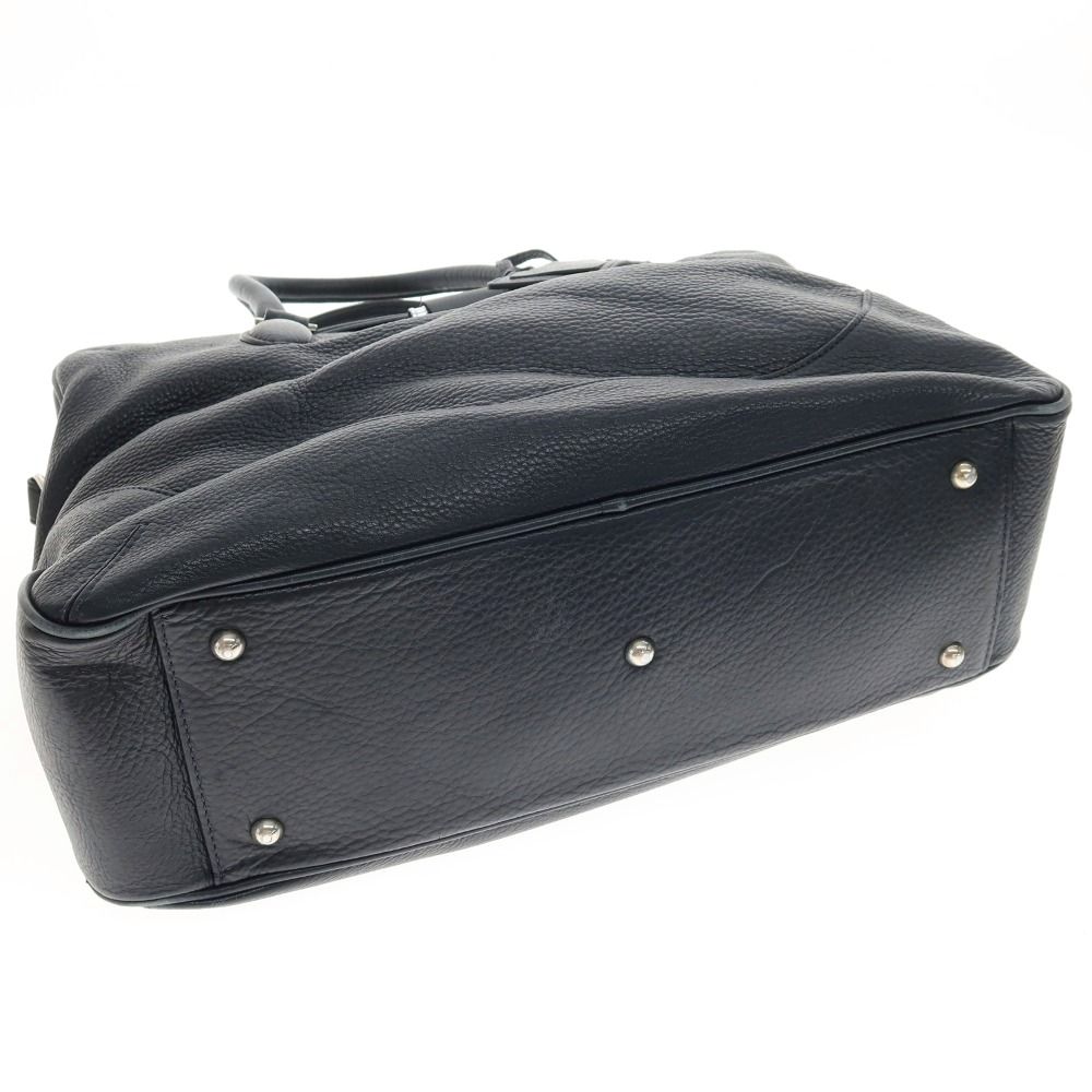 【中古】ペッレモルビダ PELLE MORBIDA MB076 レザー ブリーフケース ネイビー【WxH32xD12.5】【メンズ】
