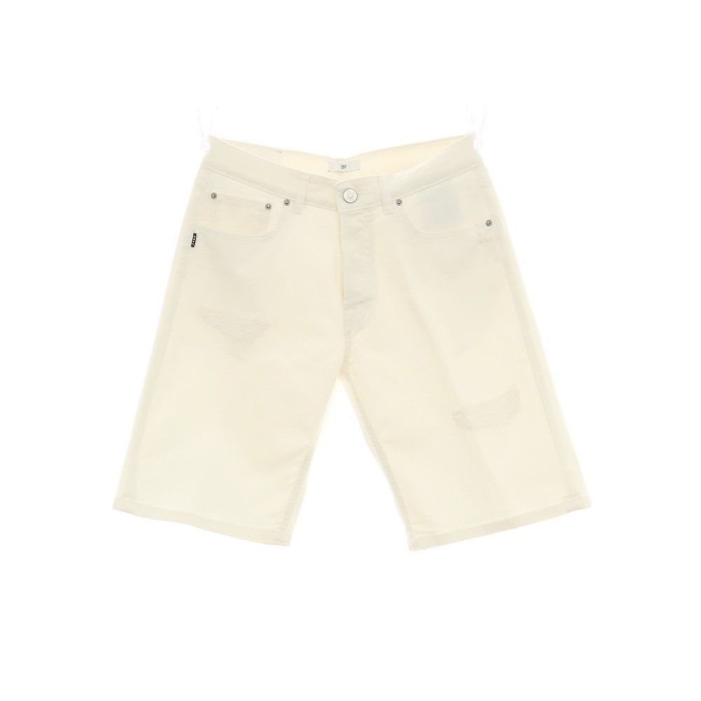 【新品】ピーエムディーエス PMDS TOMMY ダメージ加工 ストレッチ コットン カラーデニム ショートパンツ ホワイト【サイズ33】【メンズ】