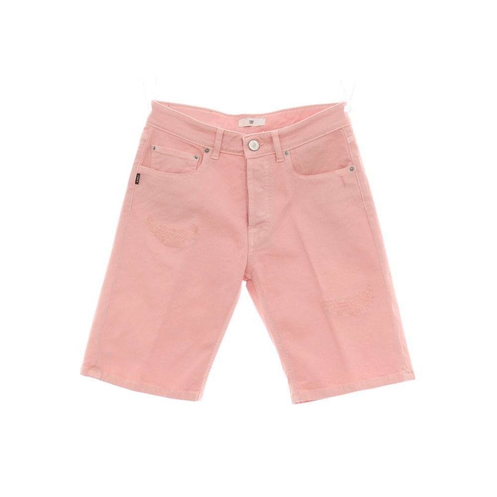 【新品】ピーエムディーエス PMDS TOMMY ダメージ加工 ストレッチ コットン カラーデニム ショートパンツ ピンク【サイズ30】【メンズ】