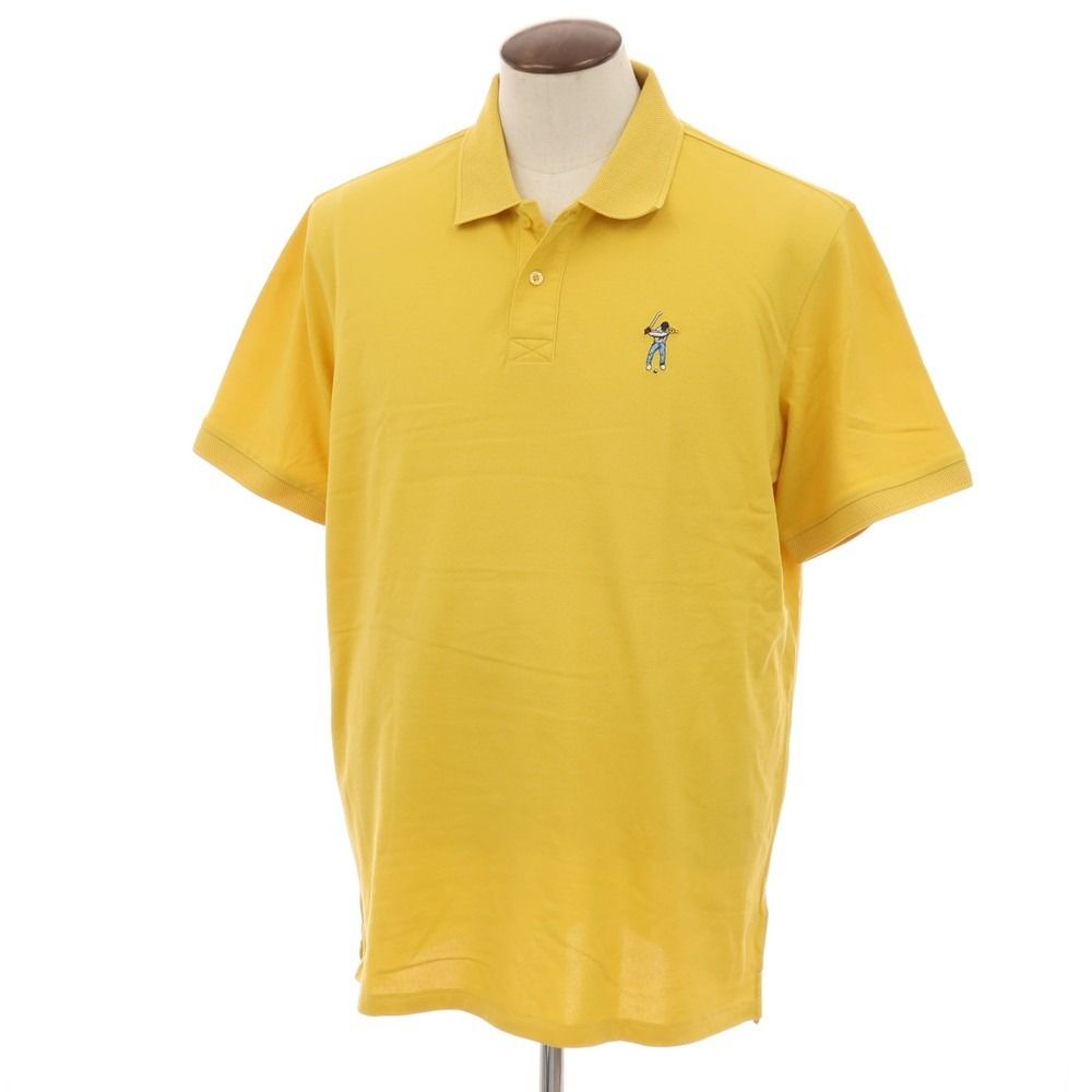 【中古】イーストサイドゴルフ Eastside Golf コットンポリエステルポリウレタン 鹿の子 半袖ポロシャツ イエロー【サイズXXL】【メンズ】