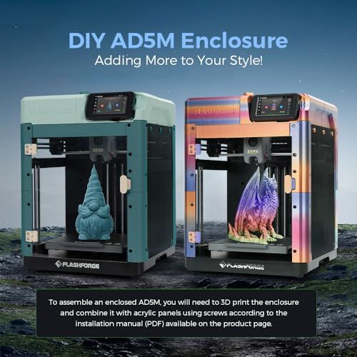 【新品】FLASHFORGE Adventurer 5M 3Dプリンター、完全自動レベリングFDM 3Dプリンター、最大600mm/sの高速印刷、迅速着脱280°Cノズル、振動補償、印刷サイズ220 * 220 * 220mm ebfbb843