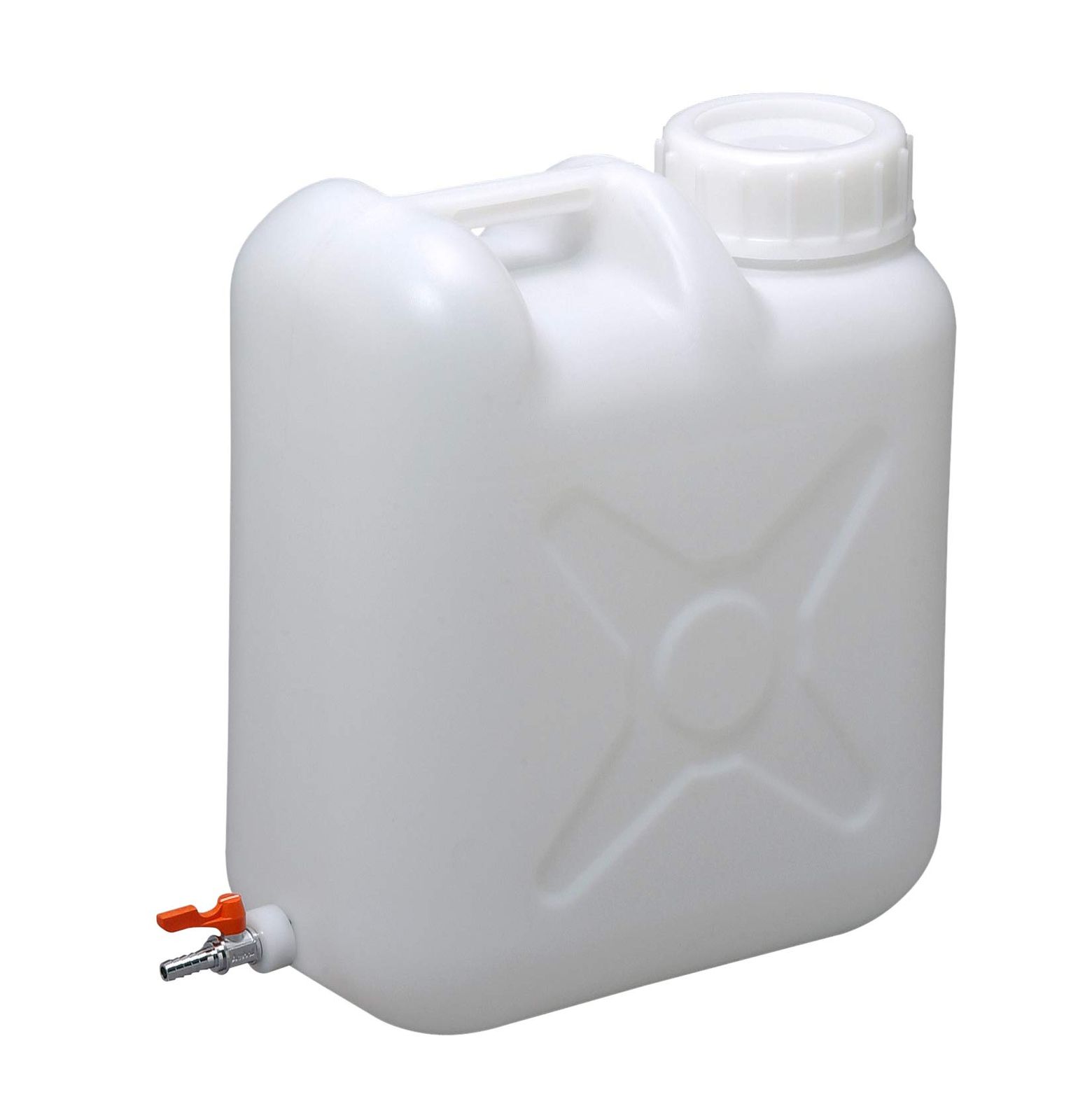 新品 瑞穂化成工業 扁平缶広口 ボールコック付 20L 0761
