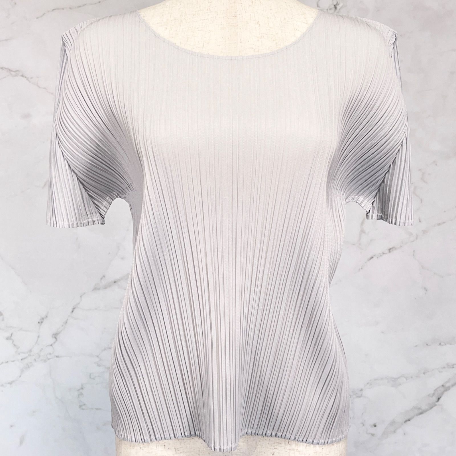 美品 PLEATS PLEASE プリーツプリーズ 半袖 カットソー Tシャツ