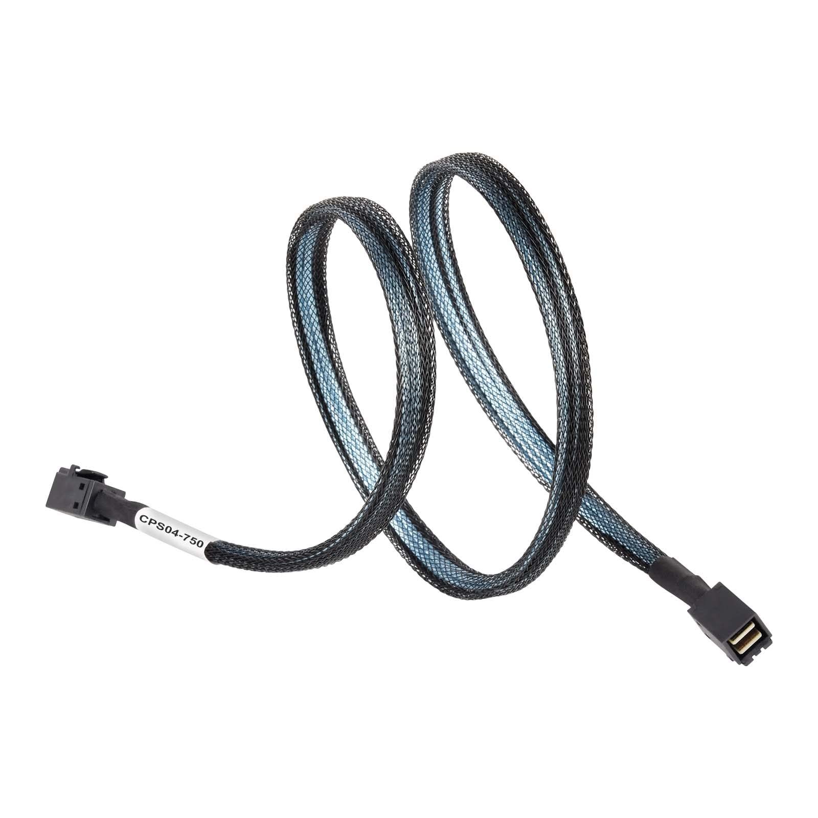 新品 Silver Stone SFF-8643 から SFF-8643への内部Mini SAS HDケーブル ? 750mm SST-CPS04-750 【日本正規代理店品】 ブラック 4,798円