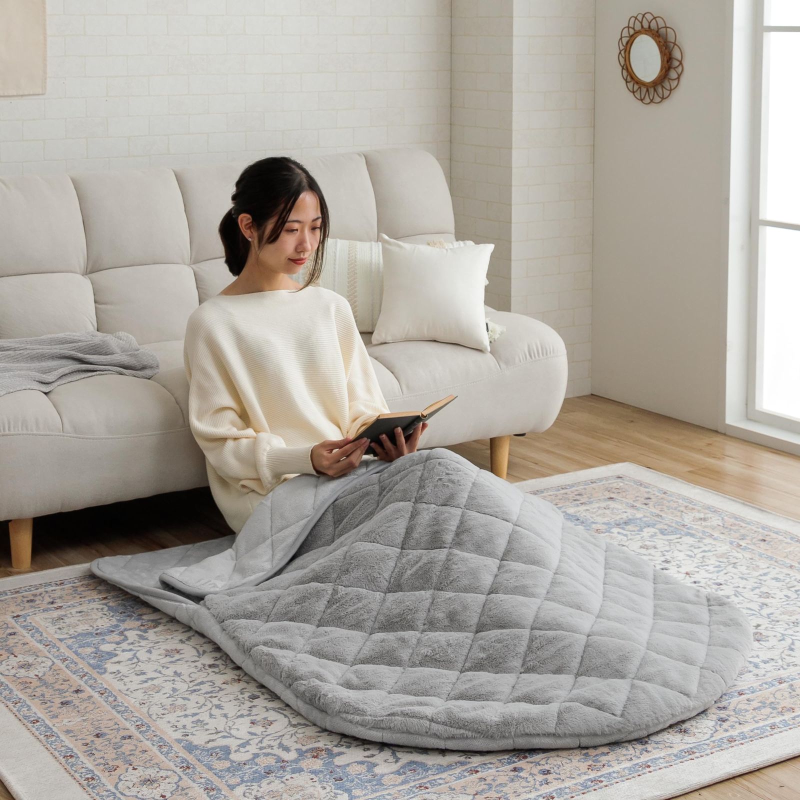 新品 イケヒコ ポケットこたつR ラピアス 約90×120cm パールグレー 一人用 パーソナル ふんわり 韓国インテリア 洗える 節電 おしゃれ ＃1172331135199 6,097円